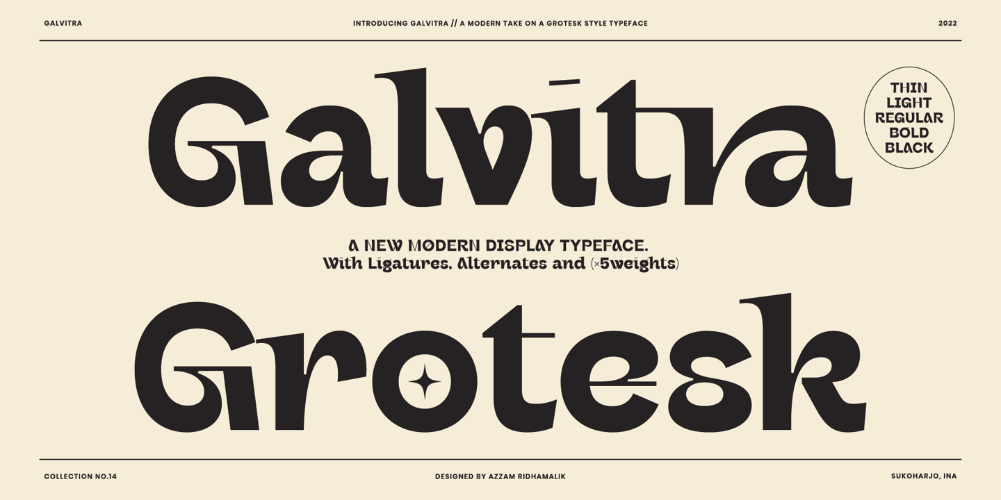Image of Galvitra Black Font