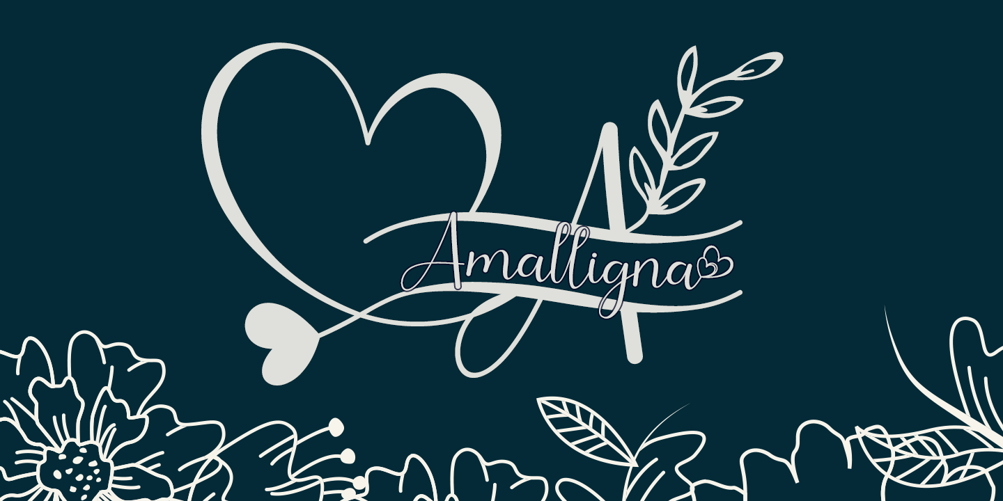 Image of Amalligna Regular Font