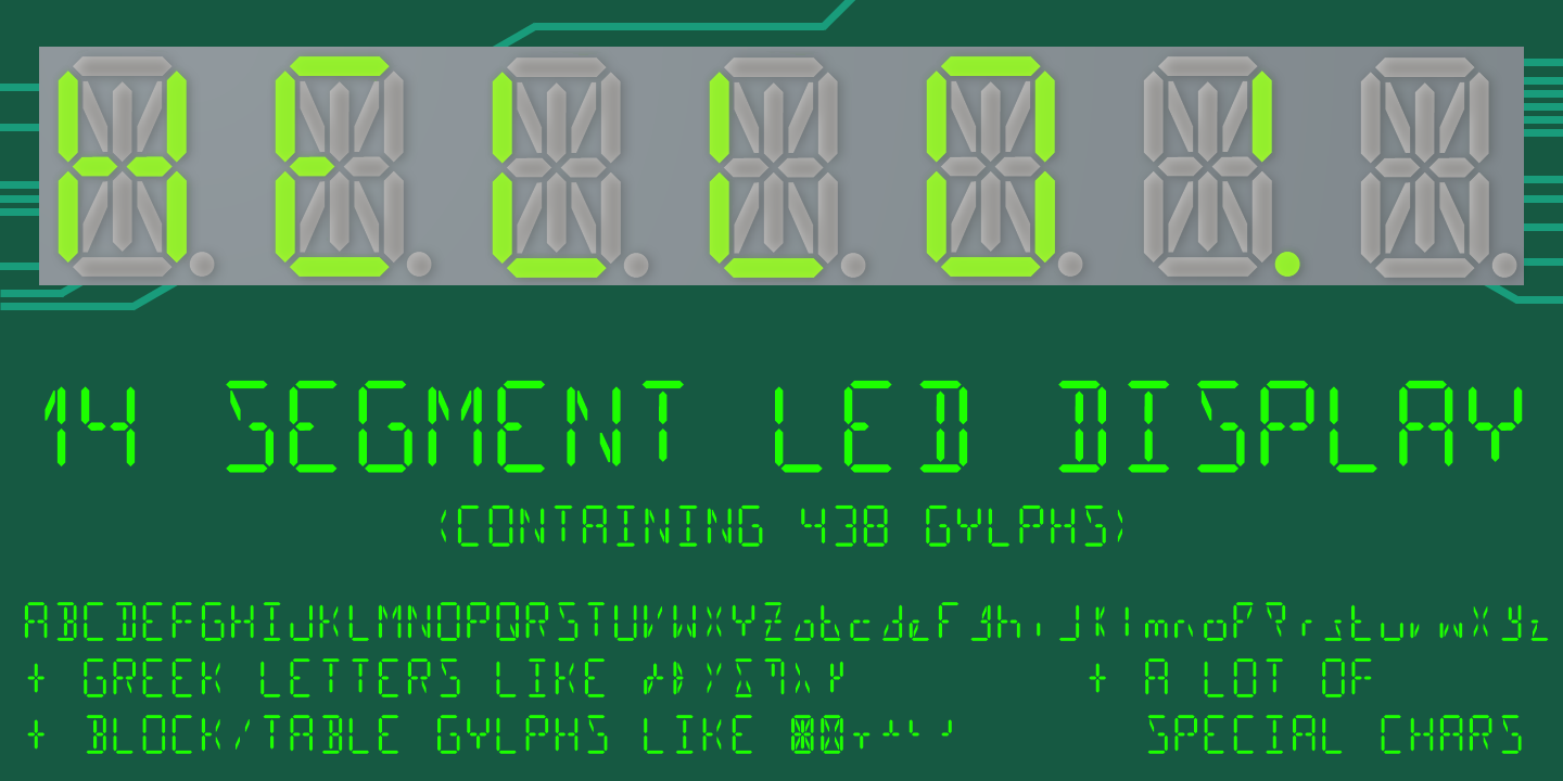14 Segment LED Display