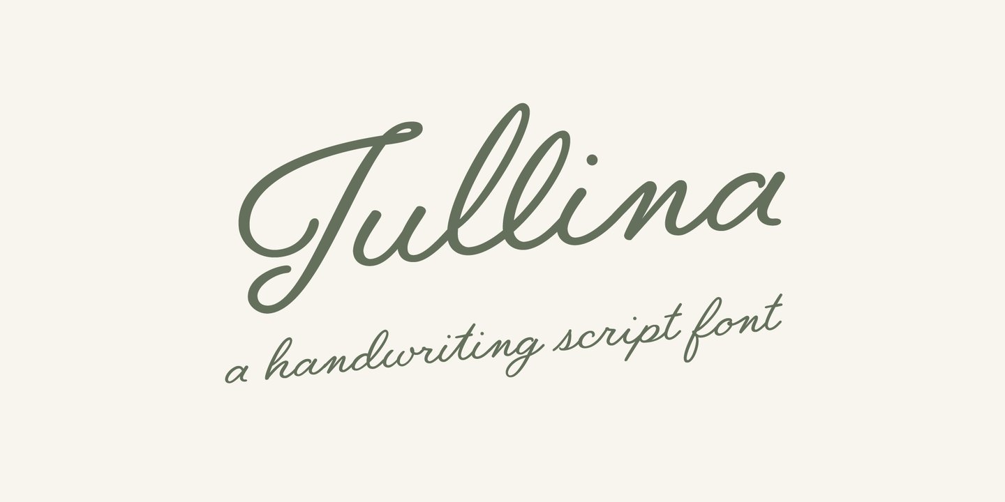 Image of Jullina Regular font