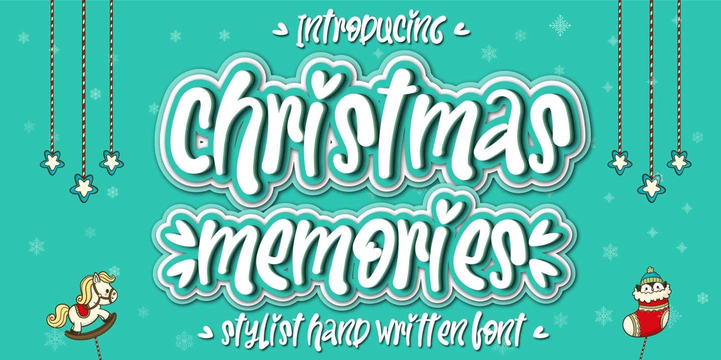 Image of Christmas Memories Regular Font