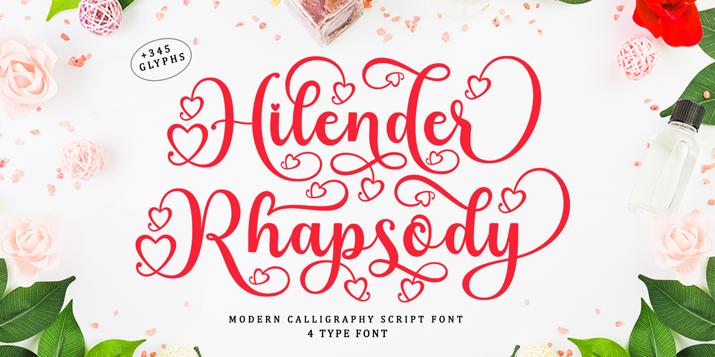 Image of Hilender Rhapsody Font