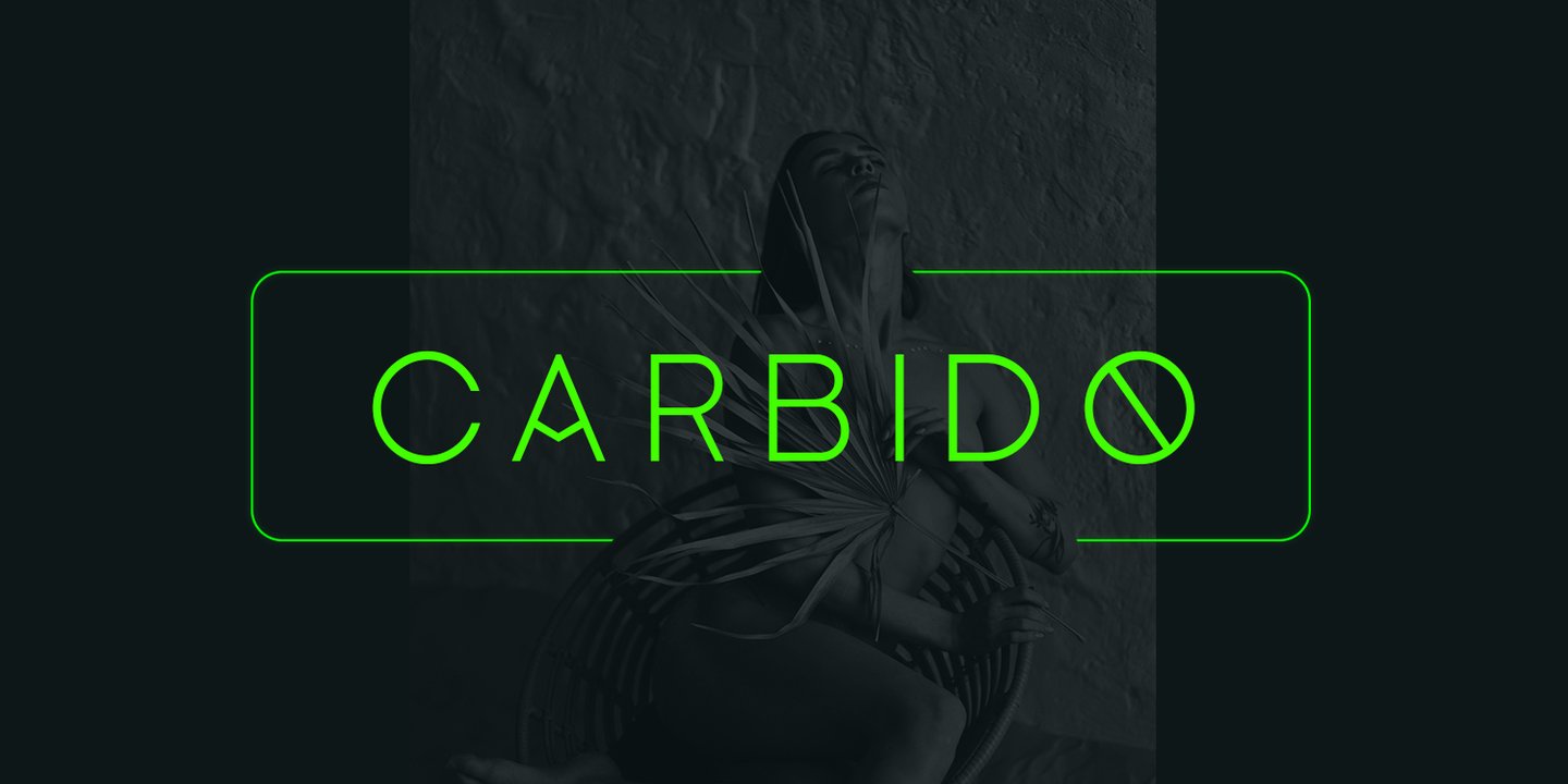 Image of Carbido Typeface Font