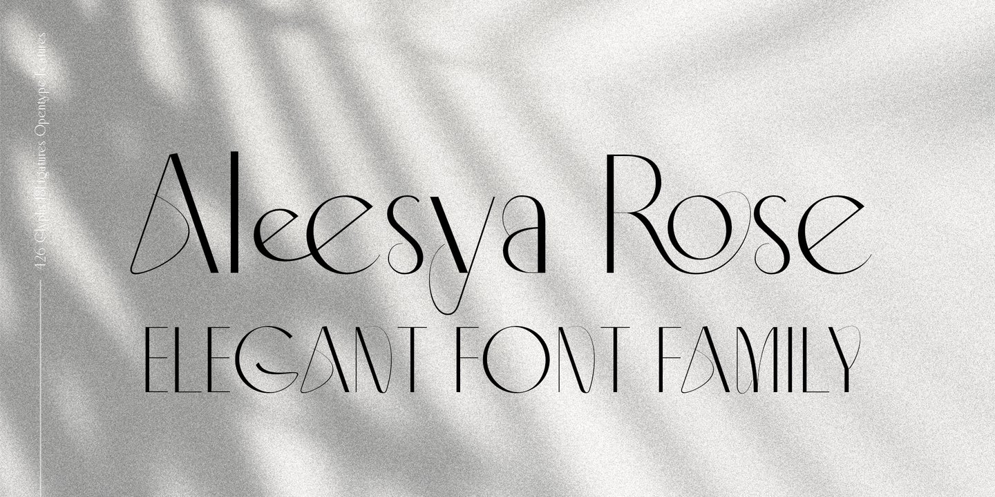 Image of Aleesya Rose Thin Font