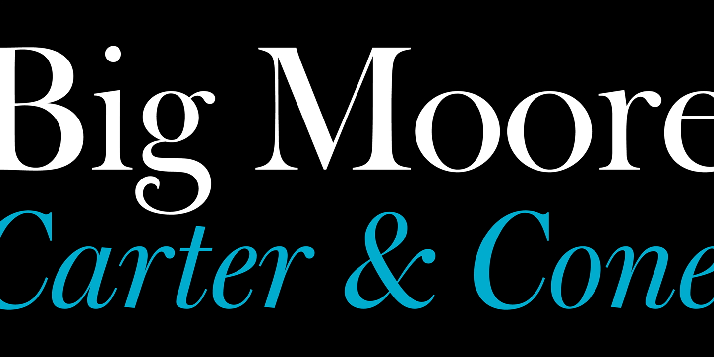 Image of Big Moore Font
