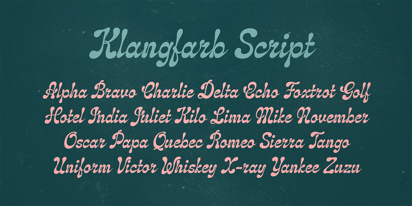 Klangfarbe Script