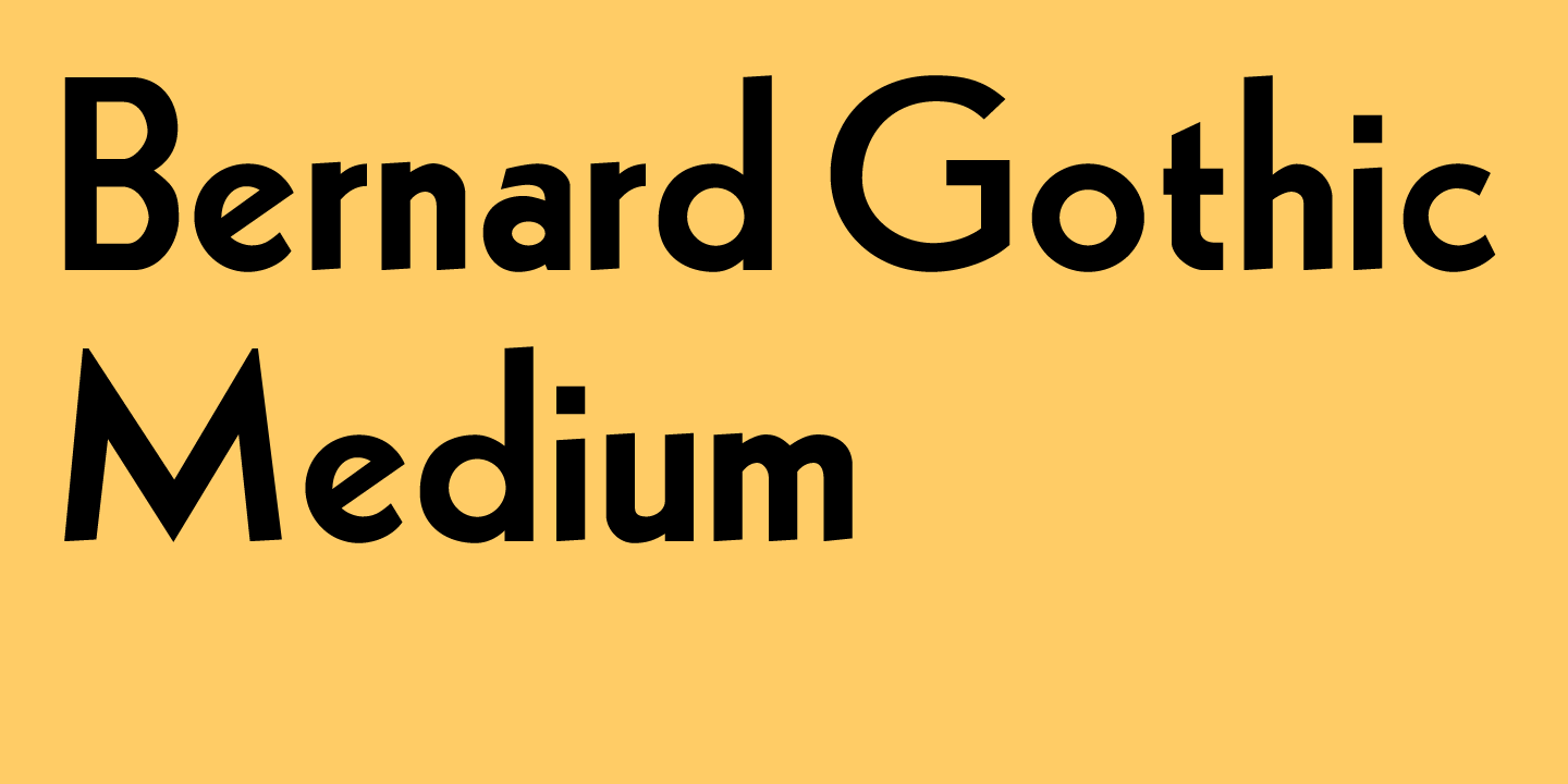Bernhard Gothic Medium