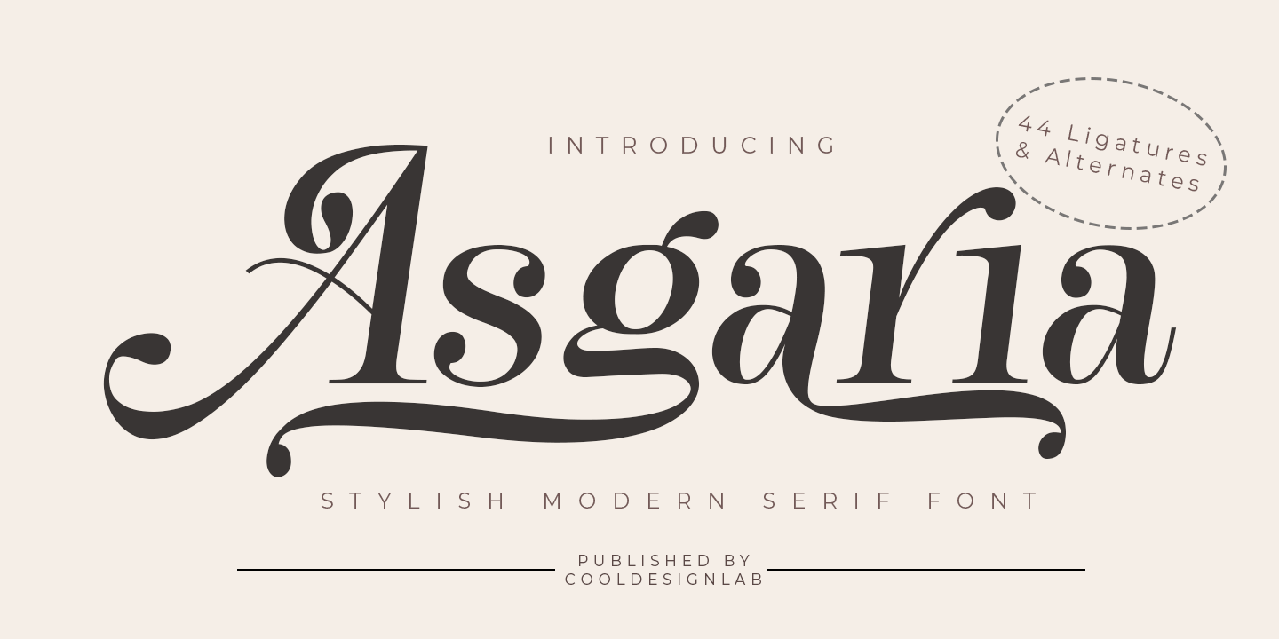 Image of Asgaria Regular font