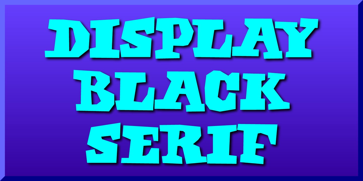 Display Black Serif