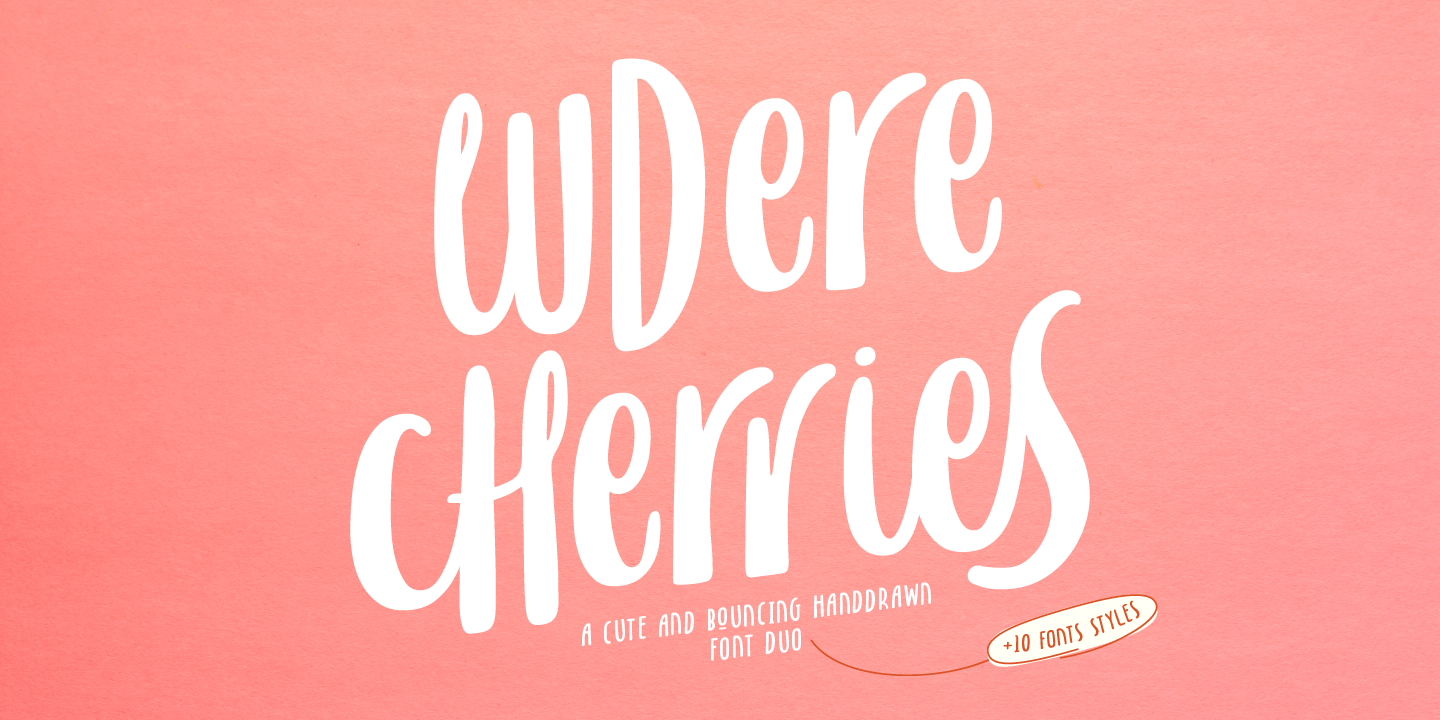Image of LD Cherries Display font