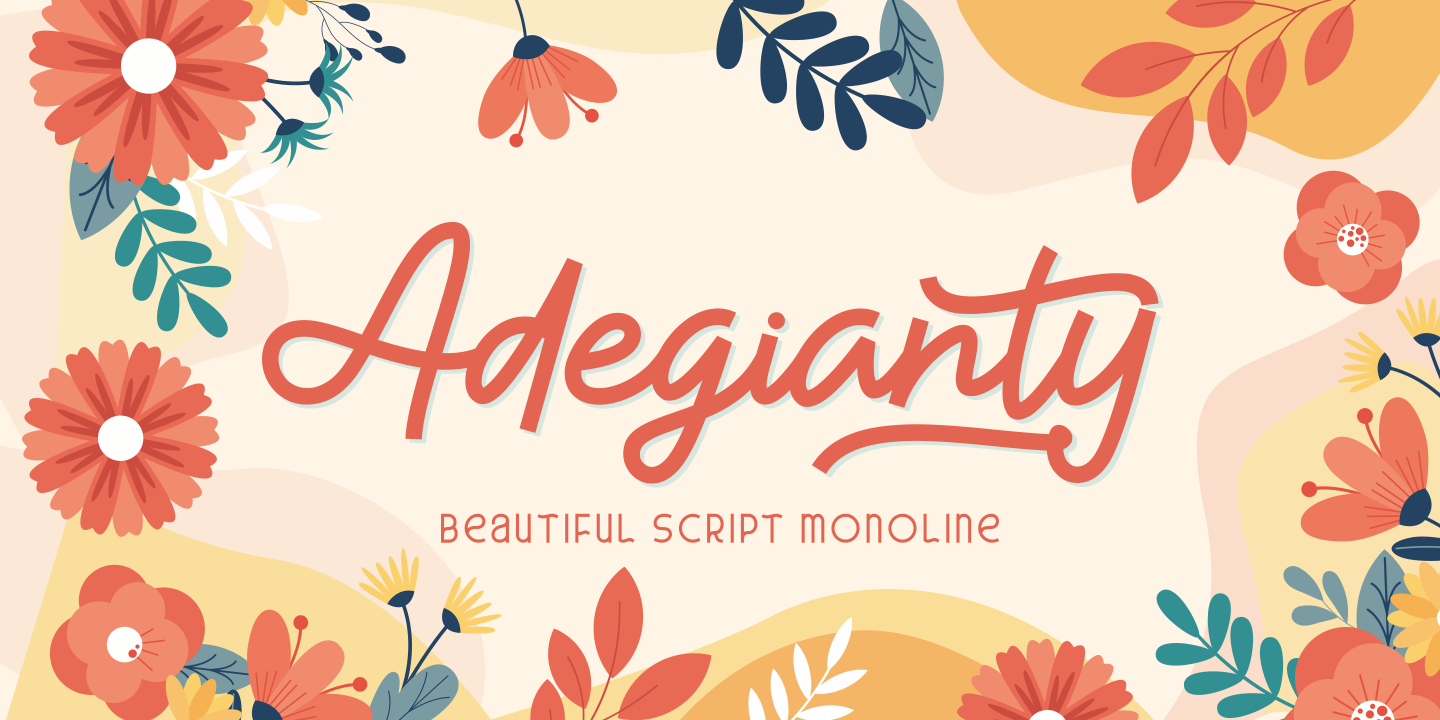 Image of Adegianty Regular Font