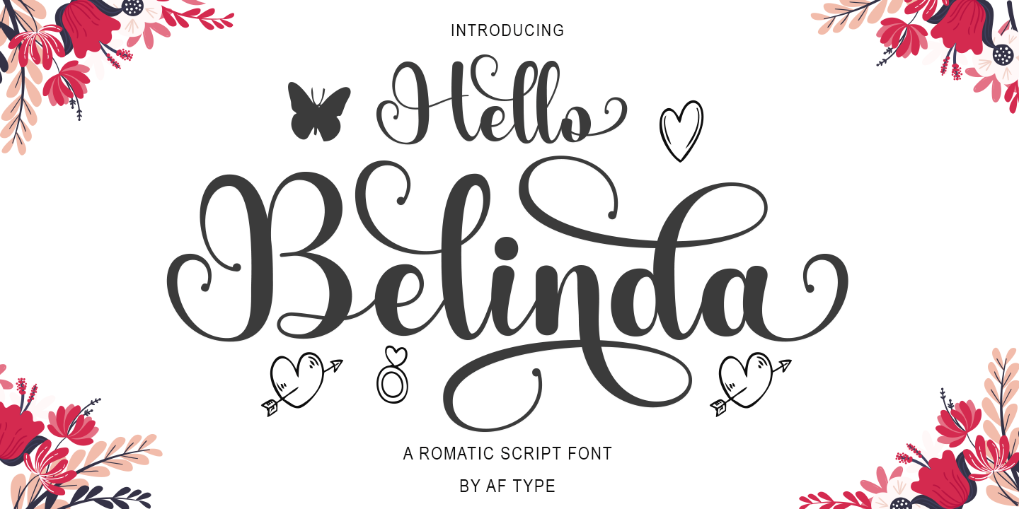 Image of Hello Belinda Font