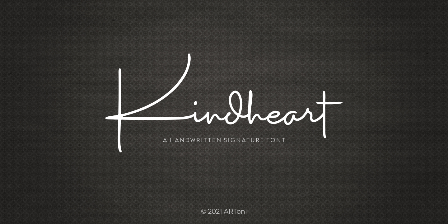 Image of Kindheart Signature Font