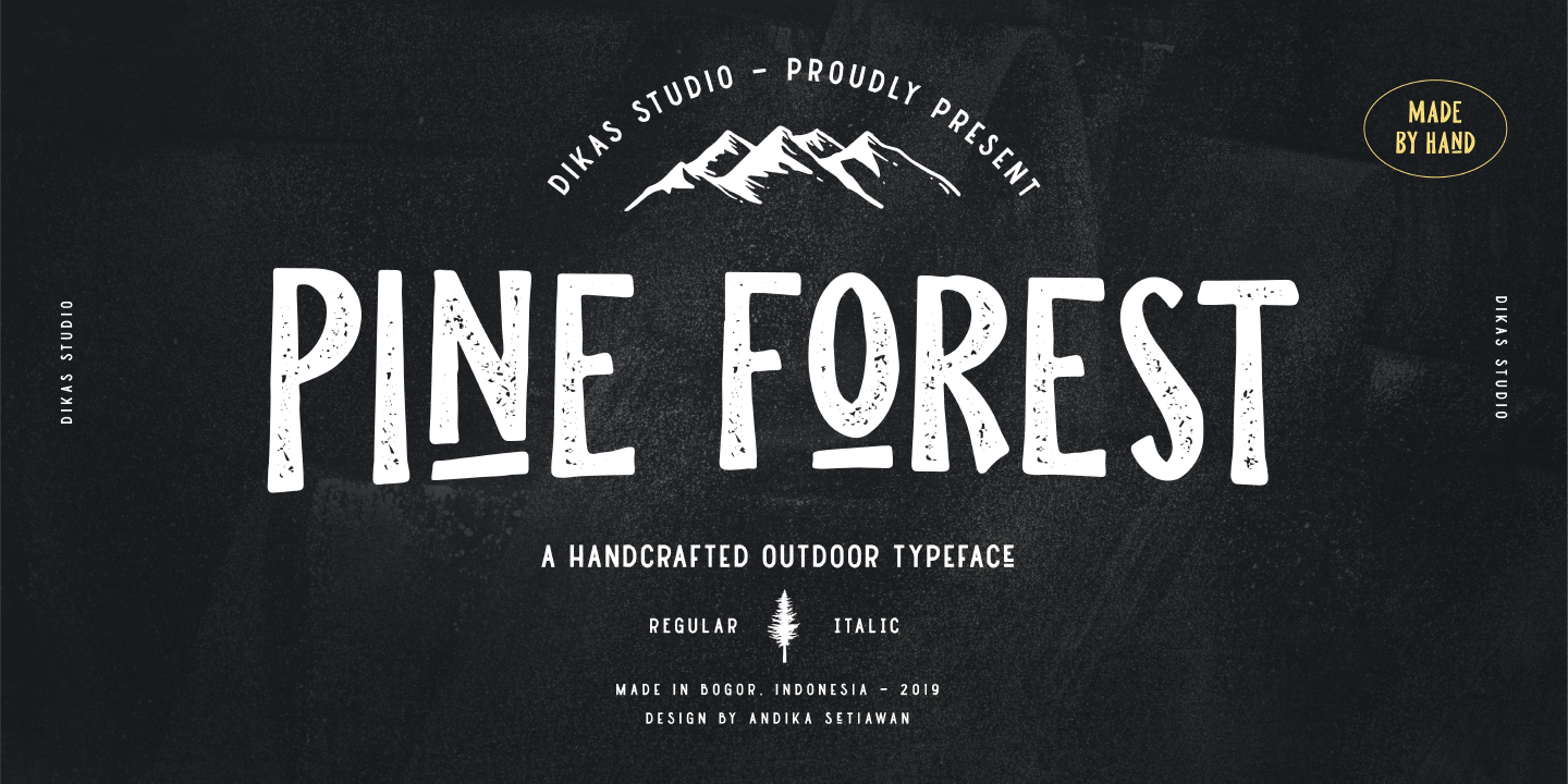 Image of Pine Forest Press font