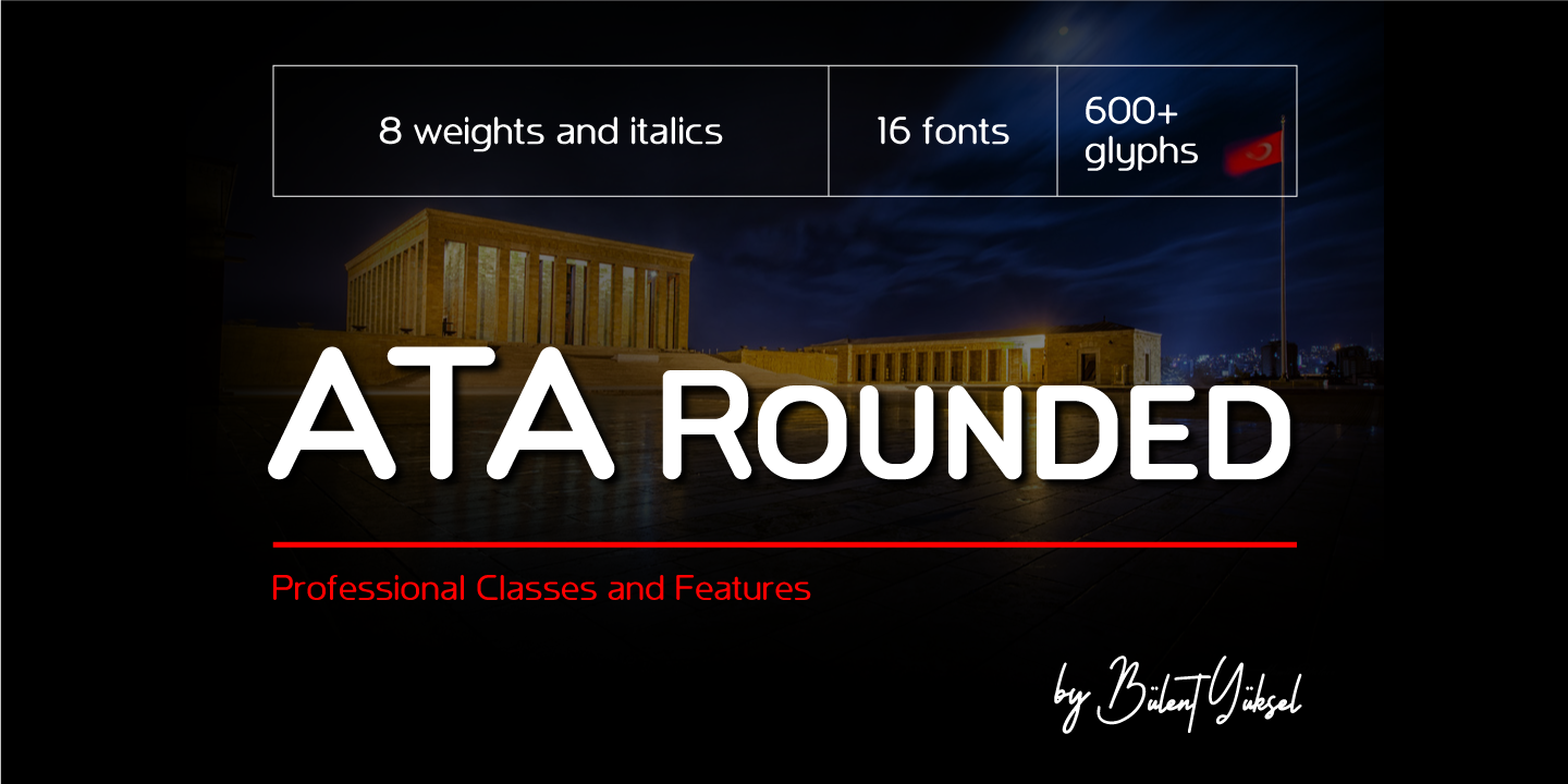 Image of Ata Rounded 25 Thin Font
