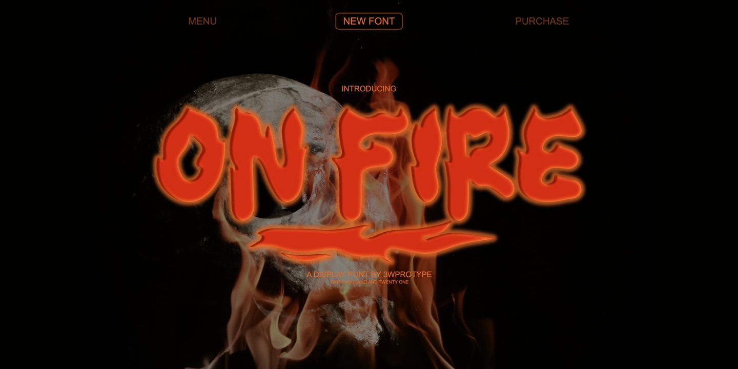 Image of On Fire Font