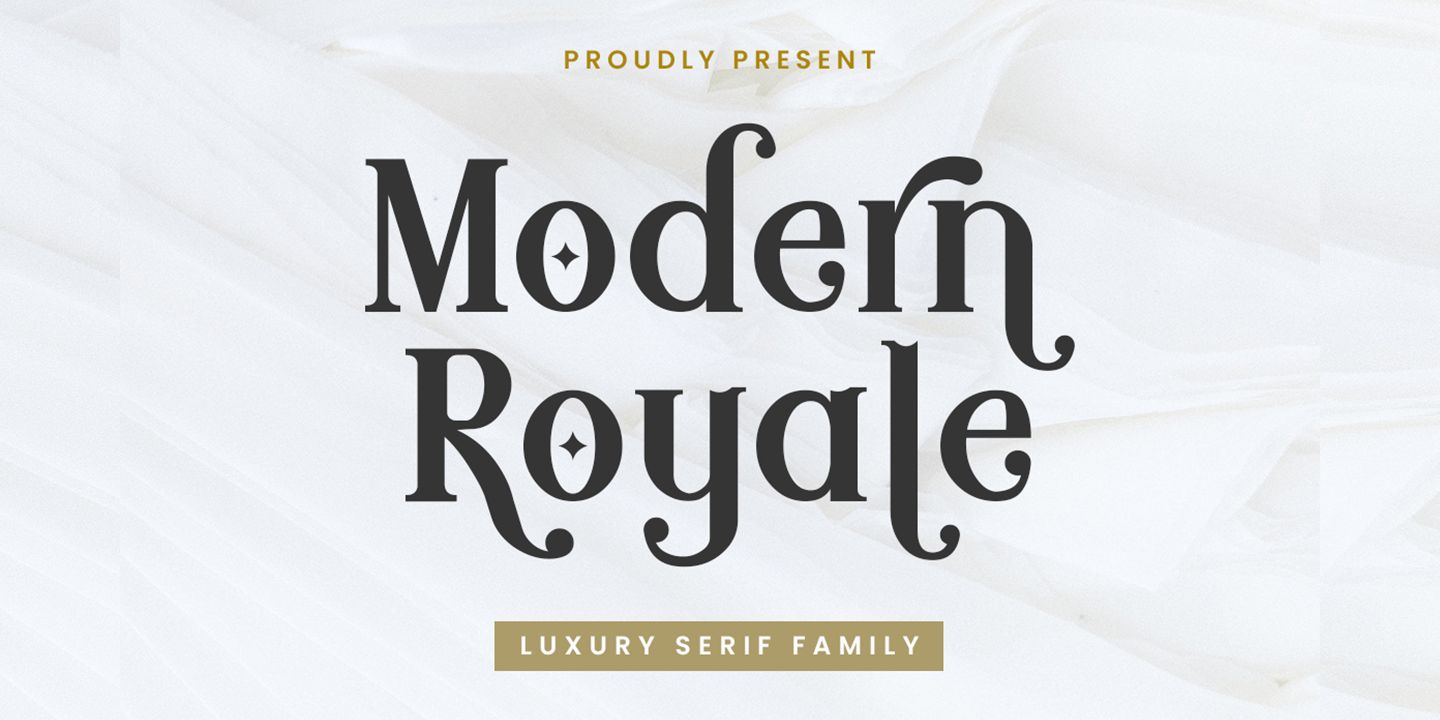 Image of Modern Royale Regular font