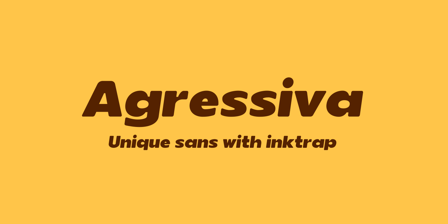 Image of Agressiva Regular Font