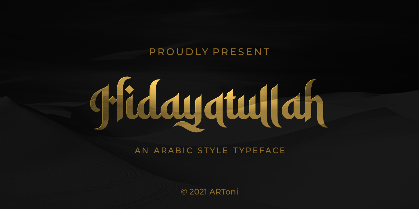 Image of Hidayatullah Regular Font