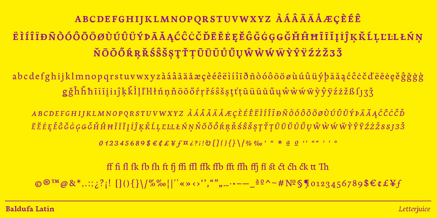 Baldufa Cyrillic Ltn