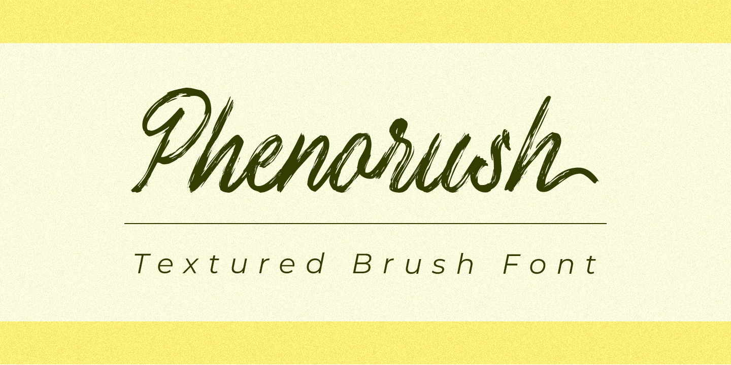 Image of Phenorush Font