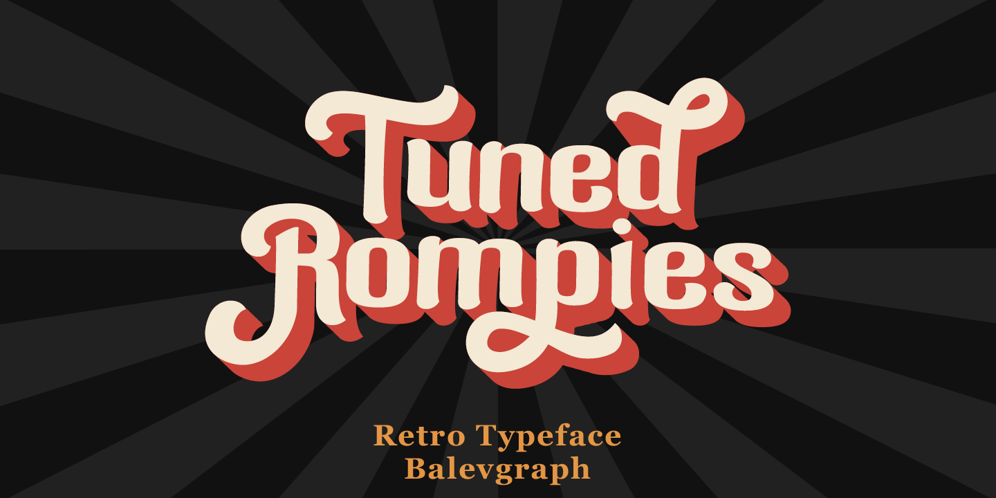 Image of Tuned Rompies Font