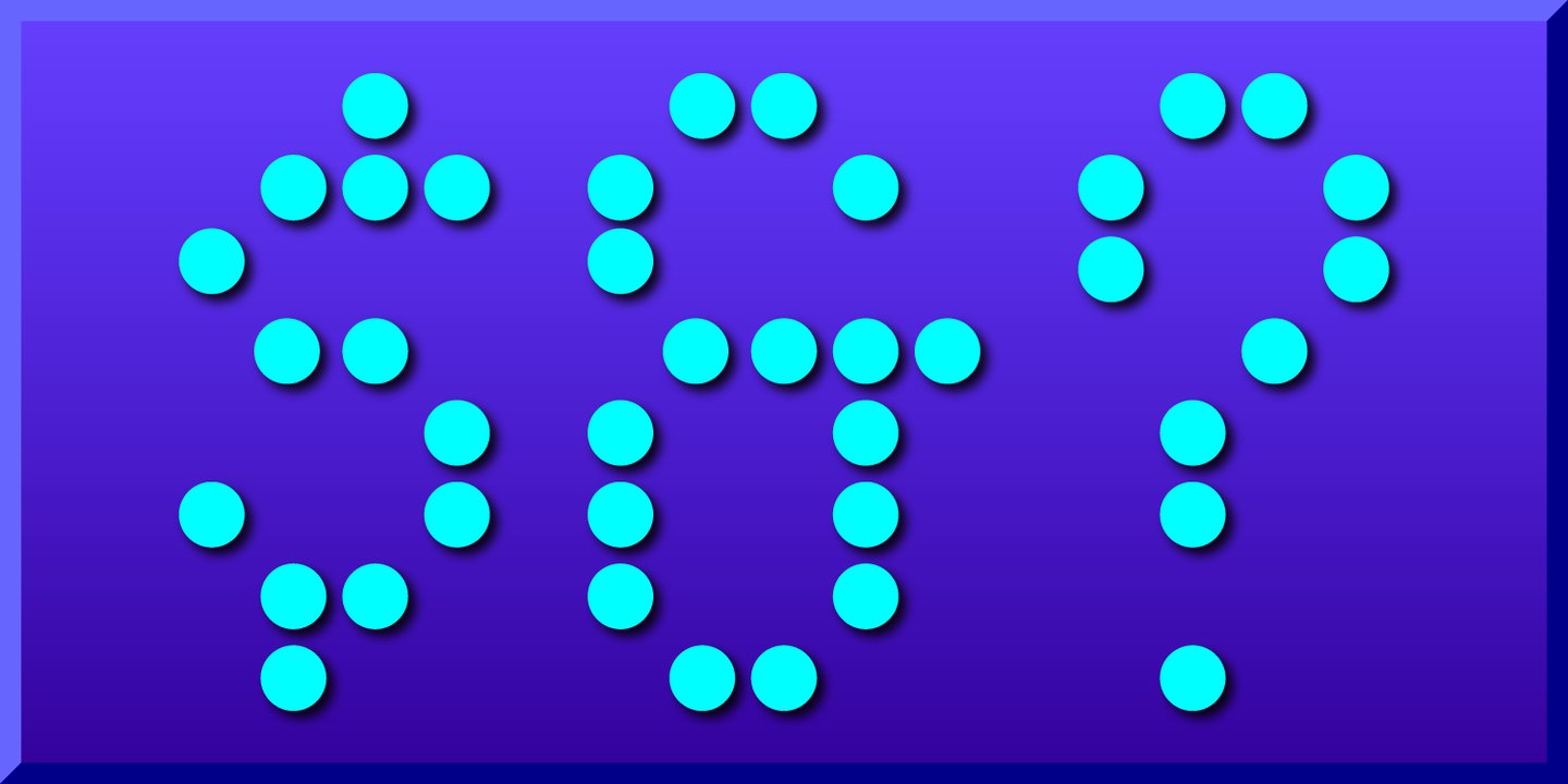 Display Dots Four Sans
