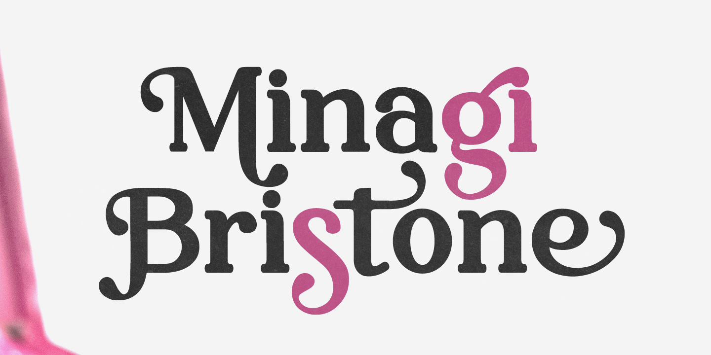 Image of Minagi Bristone Font