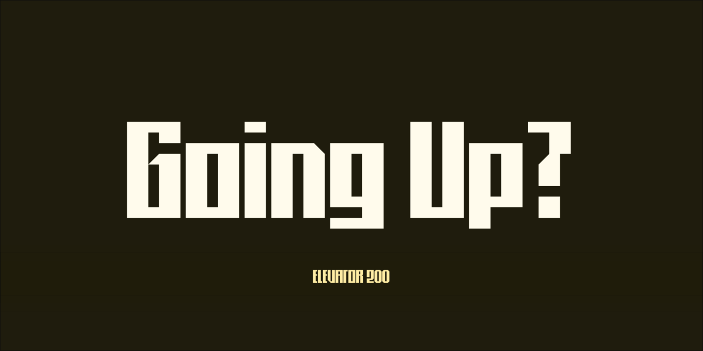 Elevator Sans