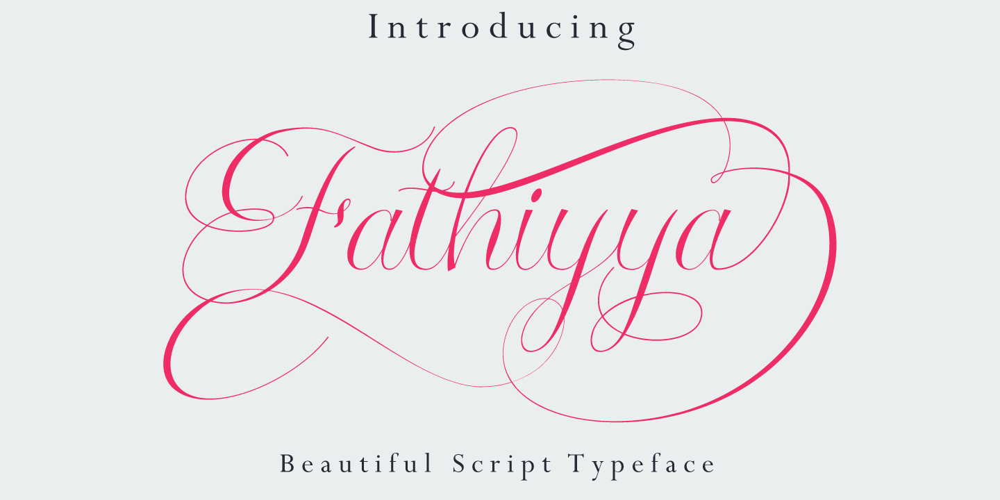 Image of Fathiyya Script Font
