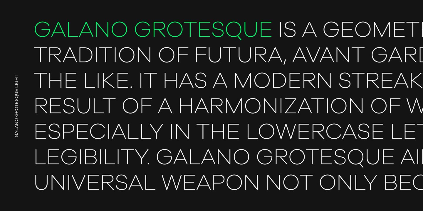 Galano Grotesque