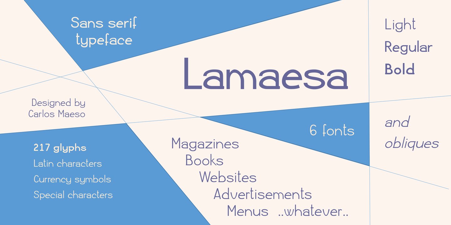 Image of Lamaesa Light Font