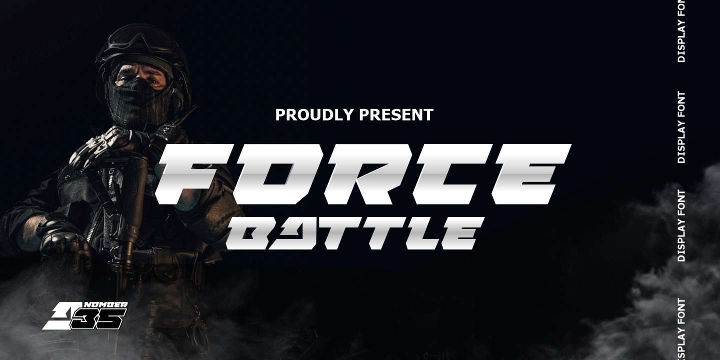 Image of Force Battle Font