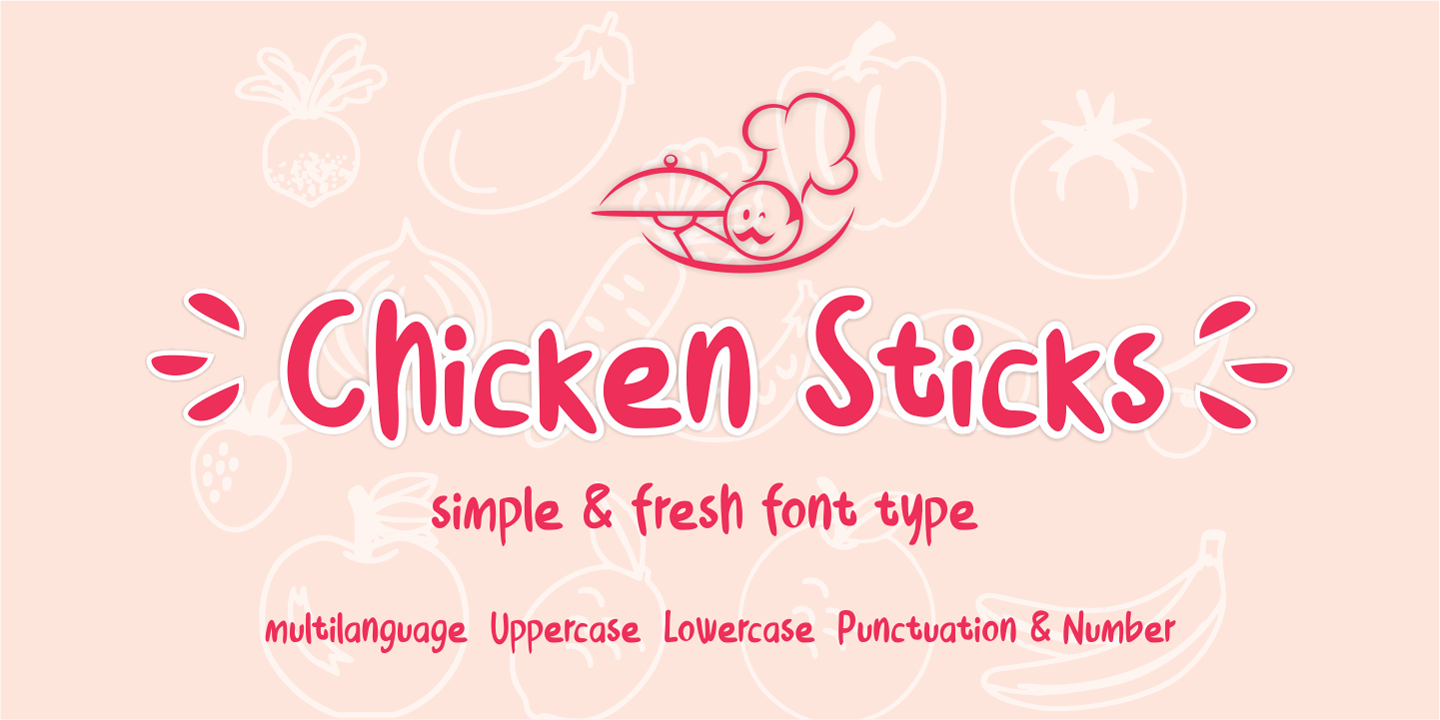 Image of Chicken Sticks Regular font