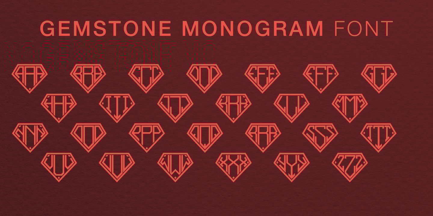 Gemstone Monogram
