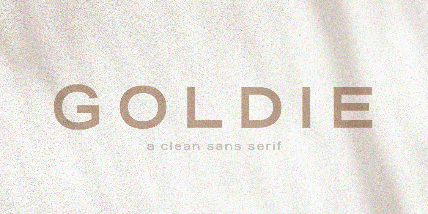 Image of Goldie Sans Font