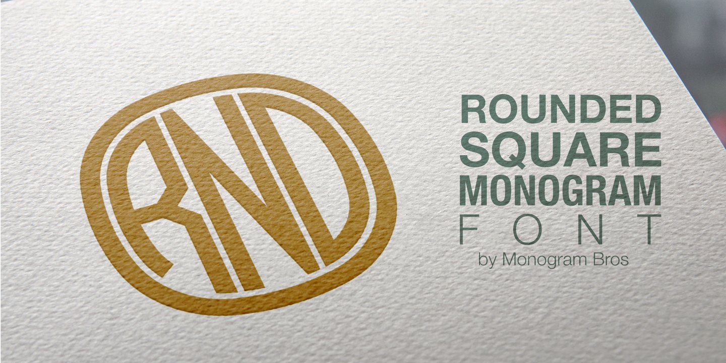 Rounded Square Monogram