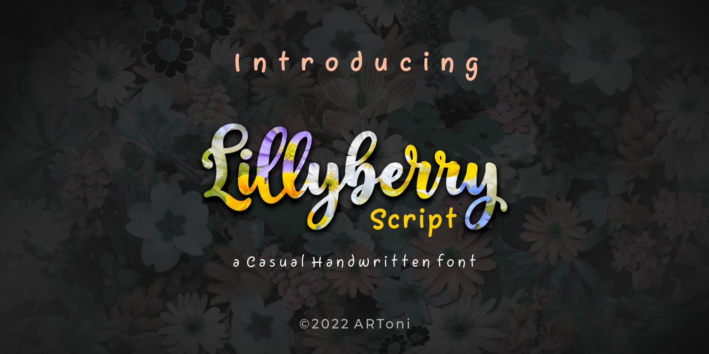 Image of Lillyberry Script Font