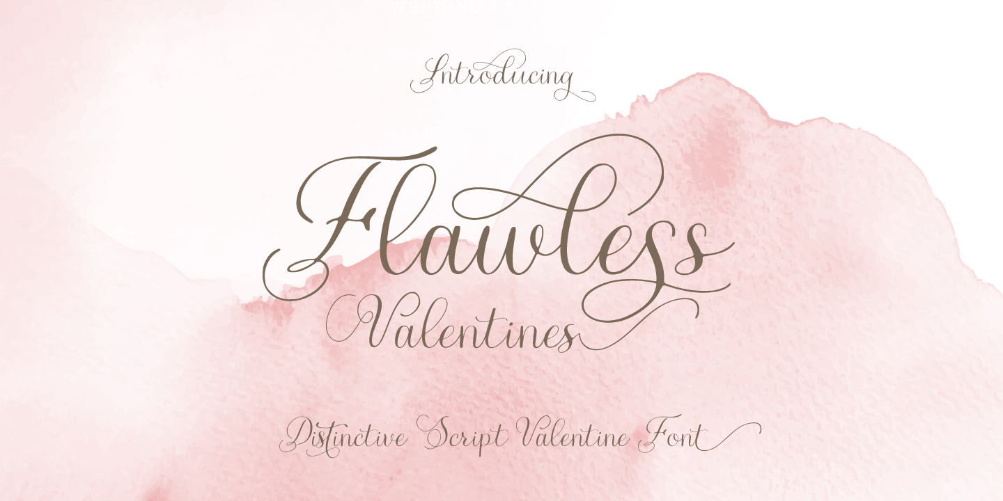 Image of Flawless Valentines Regular Font