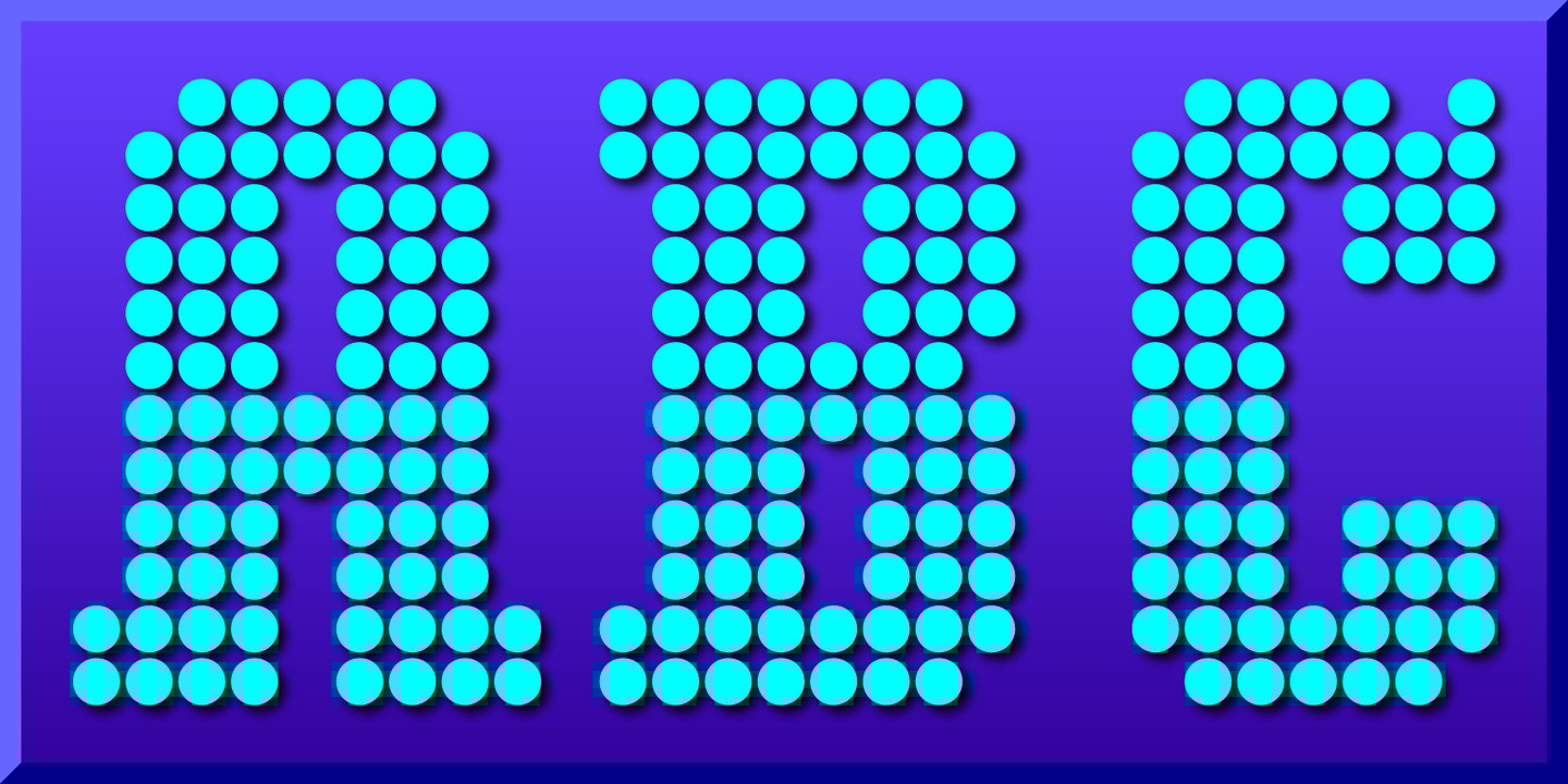 Display Dots Three Serif