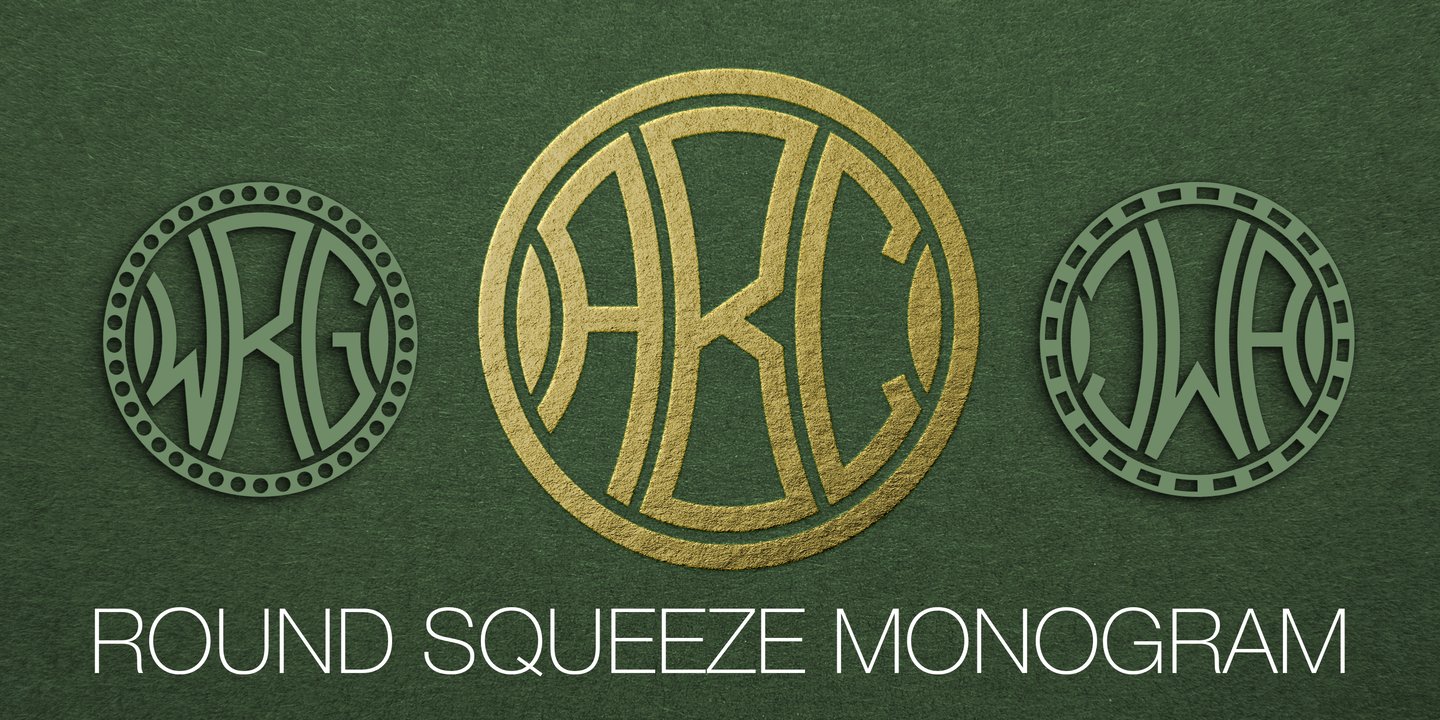 Round Squeeze Monogram