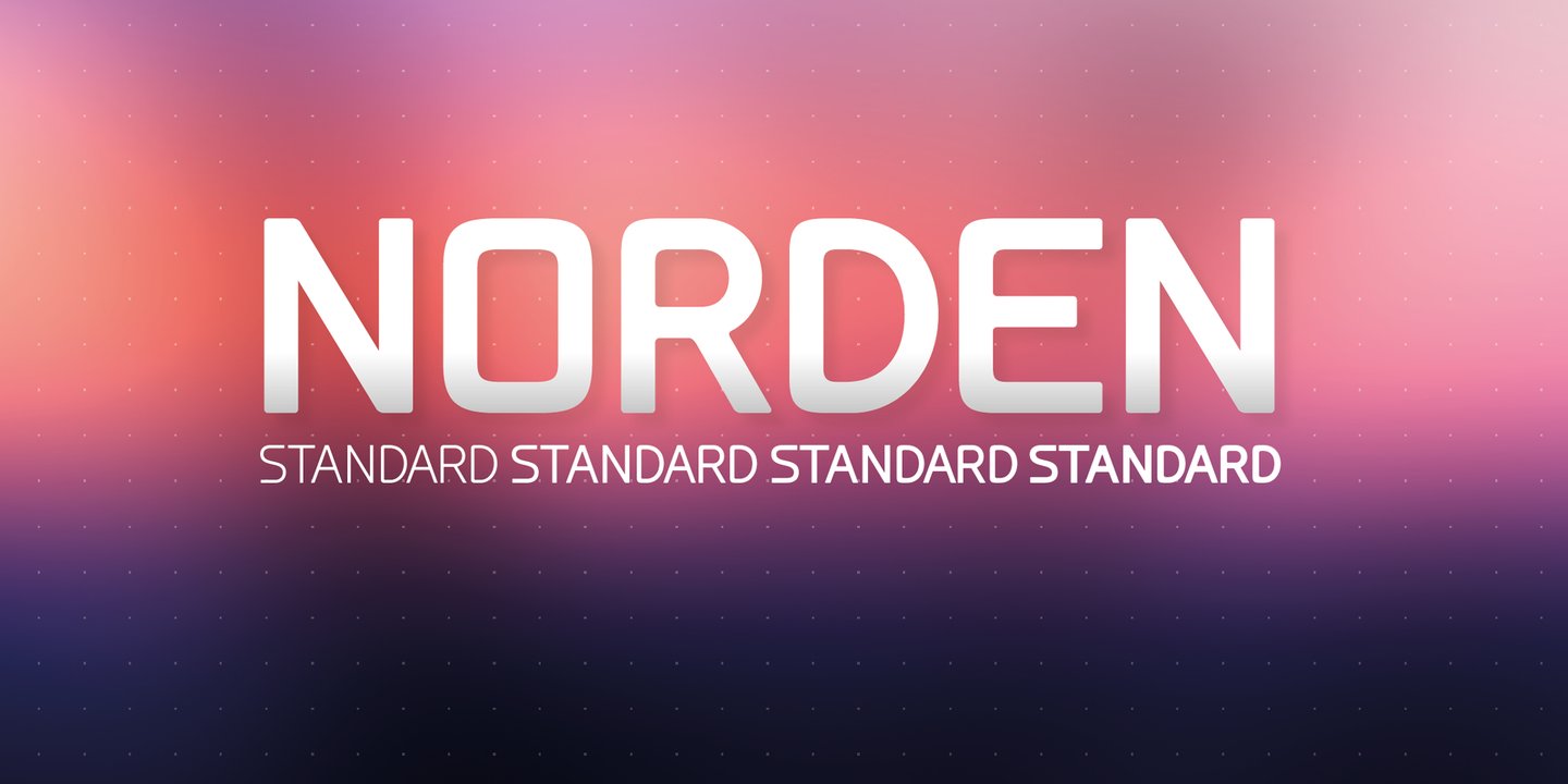 Image of Norden Standard Extra Light Font