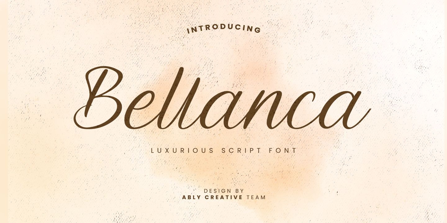 Image of Bellanca Regular Font