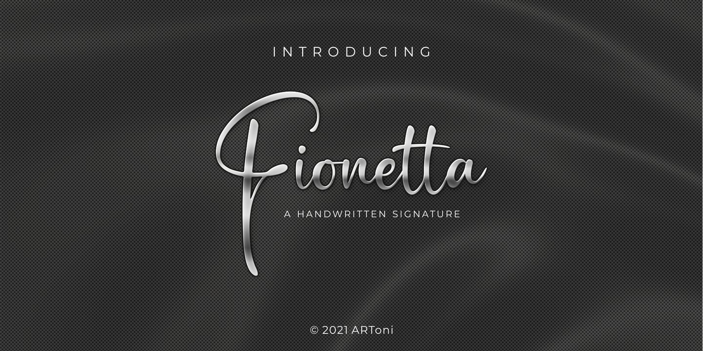 Image of Fionetta Signature Font