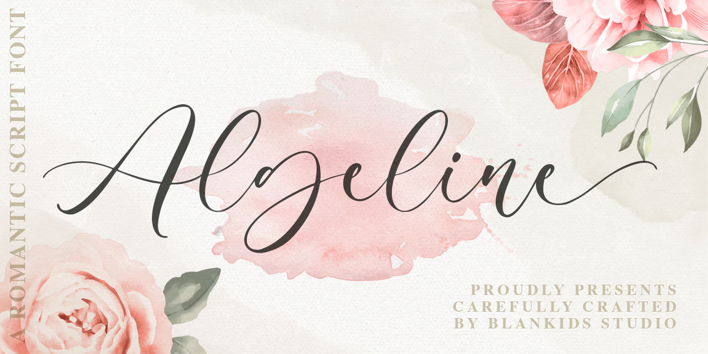 Image of Algeline Regular Font