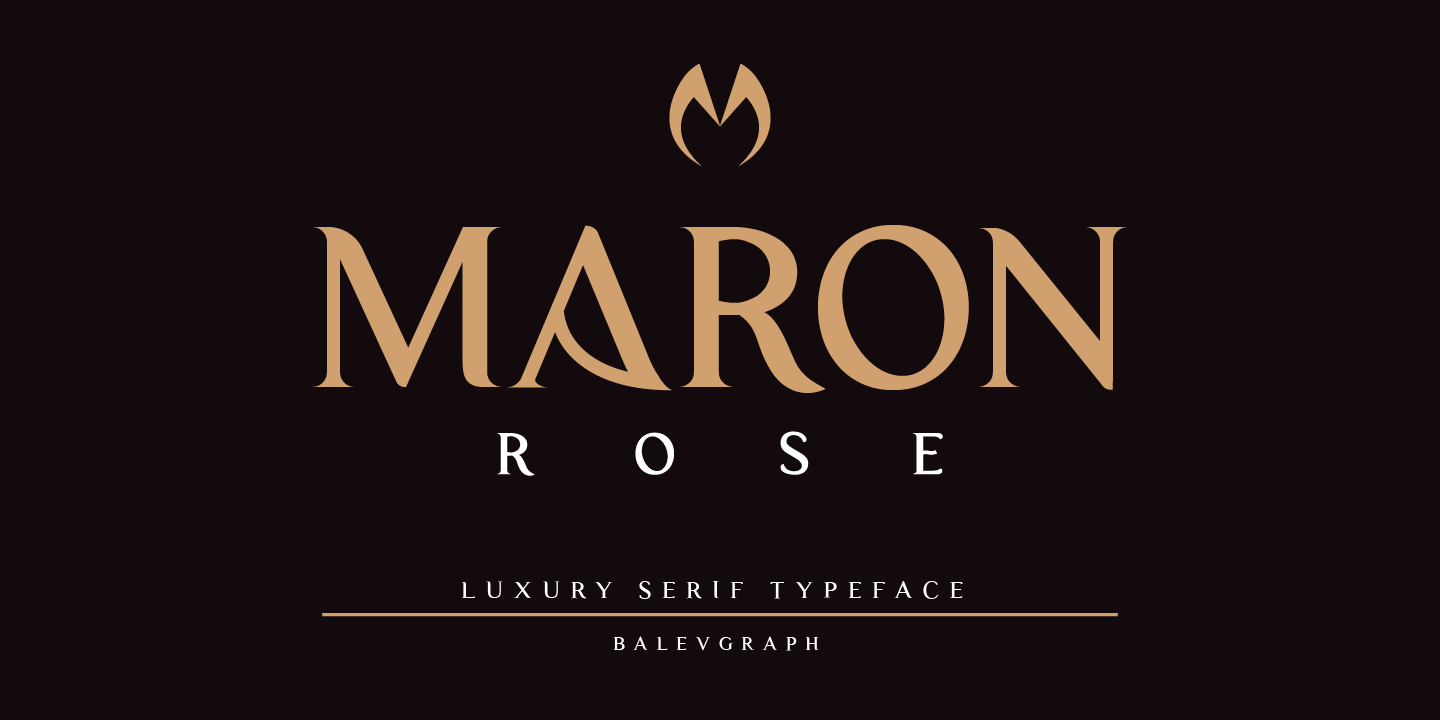 Image of Maron Rose Font
