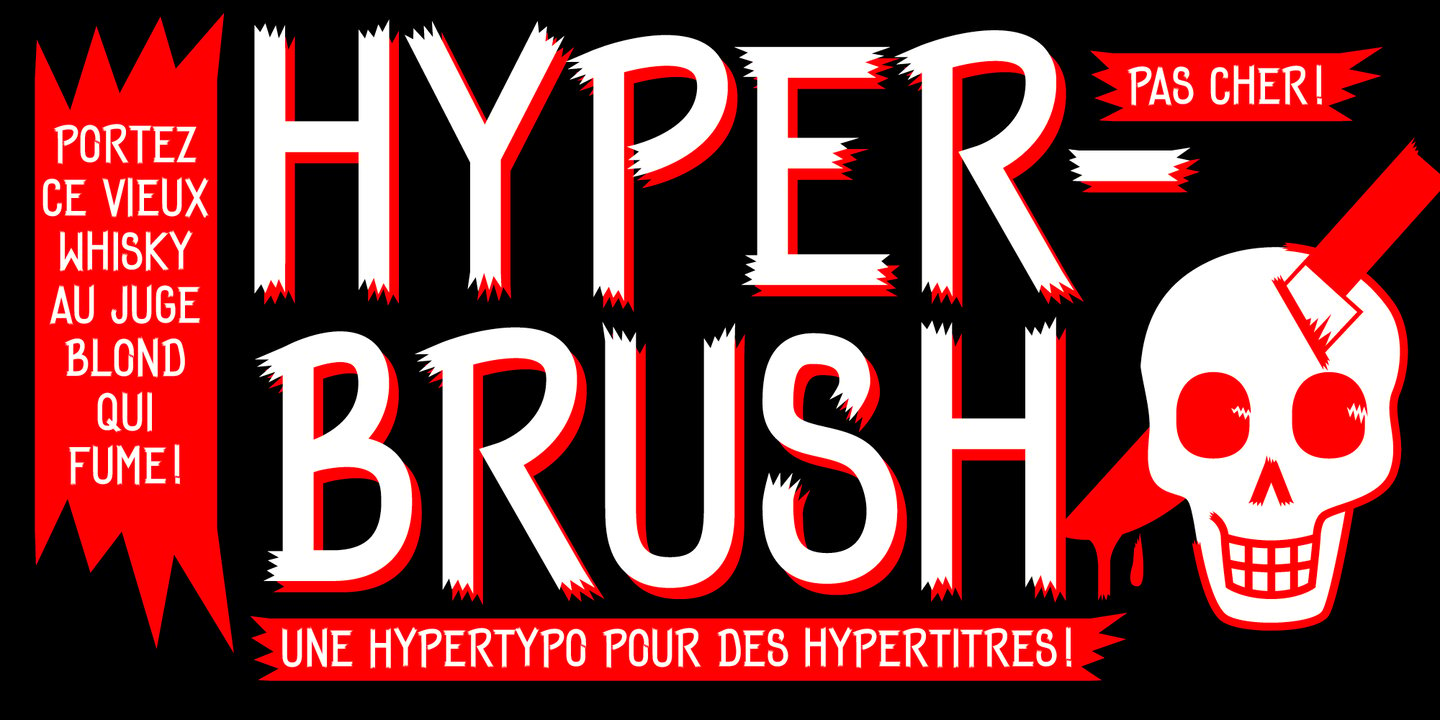 Image of Hyper Brush Font