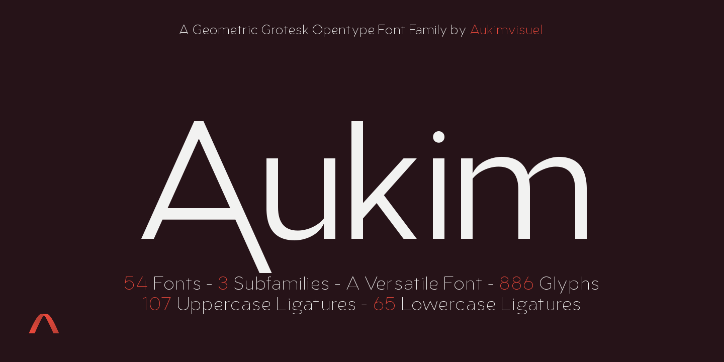 Image of Aukim Extra Light Condensed Font