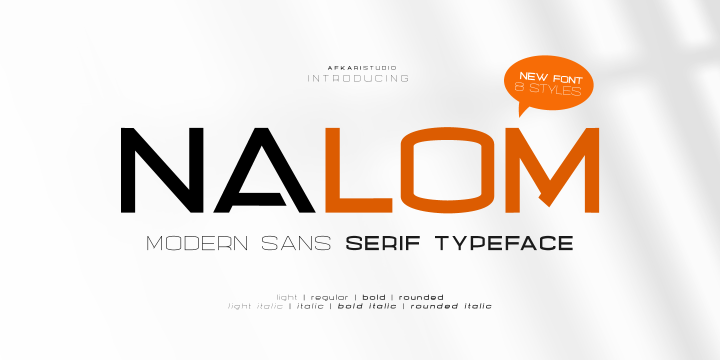 Image of Nalom Light Font
