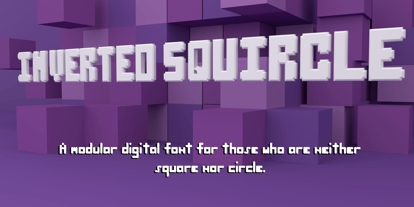 Image of Inverted Squircle Regular Font